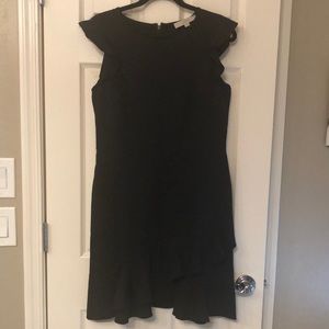 Loft sleeveless black dress